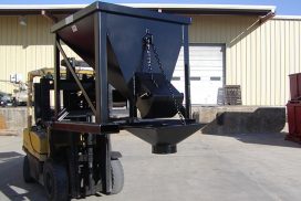 Concrete Hopper in yard