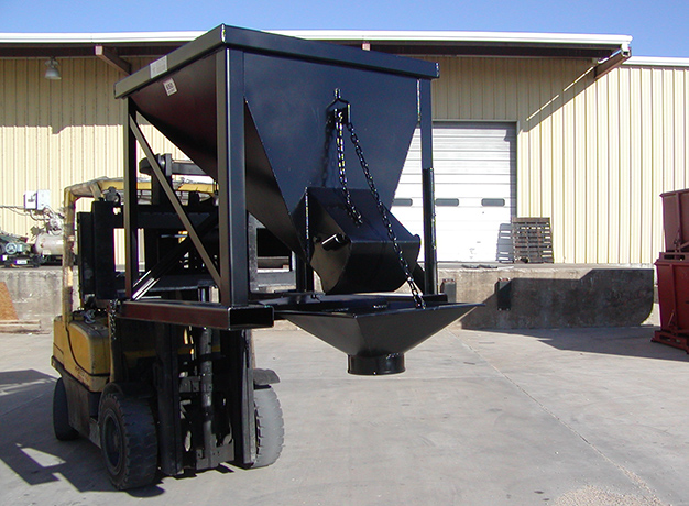 Concrete Hopper in yard
