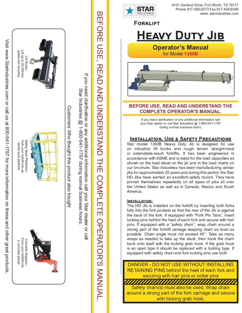 Jib Boom - Manual