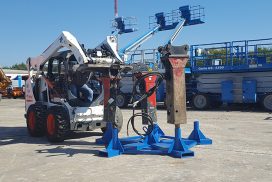 Hydraulic Hammer Pallet onsite