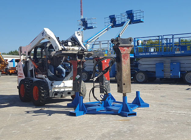 Hydraulic Hammer Pallet onsite