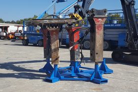 Hydraulic Hammer Pallet in use