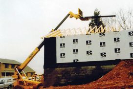 Jib Boom in action on work site