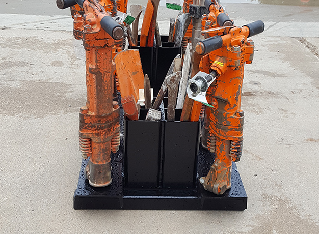 Paver Breaking Pallet end view