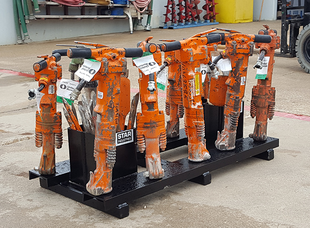 Paver Breaking Pallet onsite