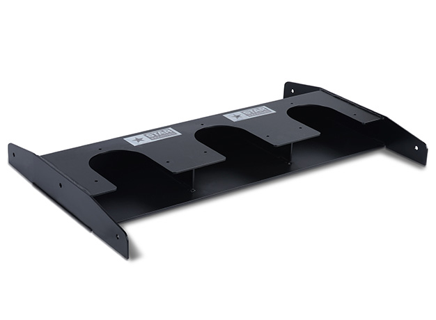 Rammer Stand keeps rammers stored in upright and secure position 