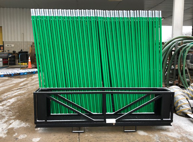 Scaffold pallet in use