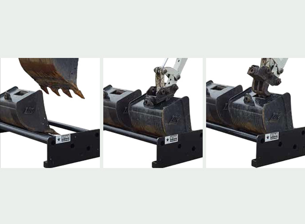 Store buckets in upright position for easy attachment