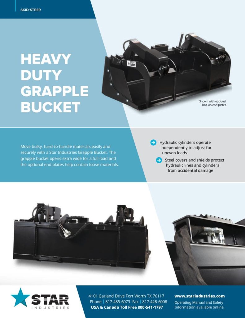 Grapple Bucket - Product Sheet