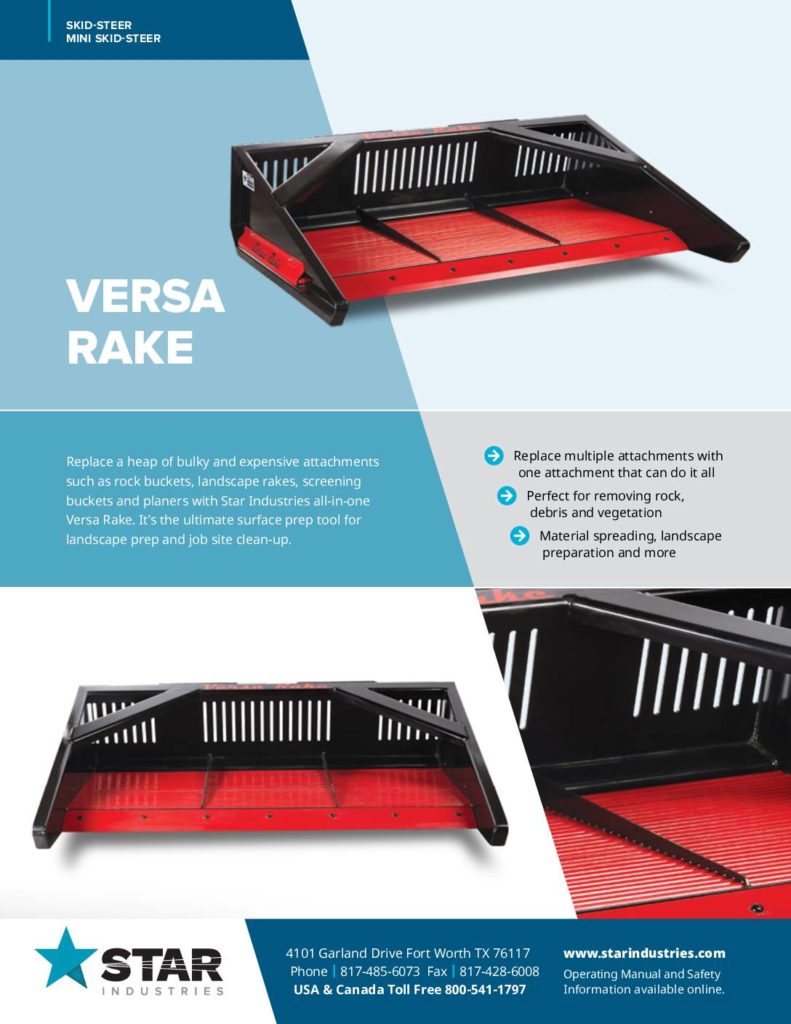 Versa Rake - Product Sheet