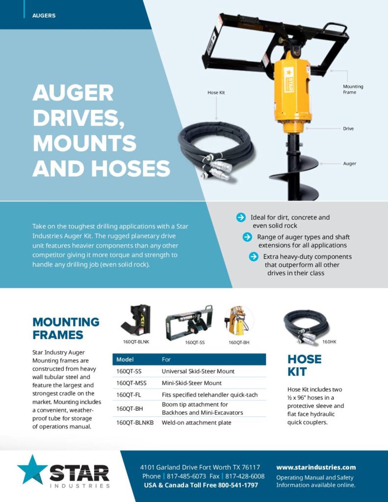 Auger Kit Complete Assembly - Product Sheet