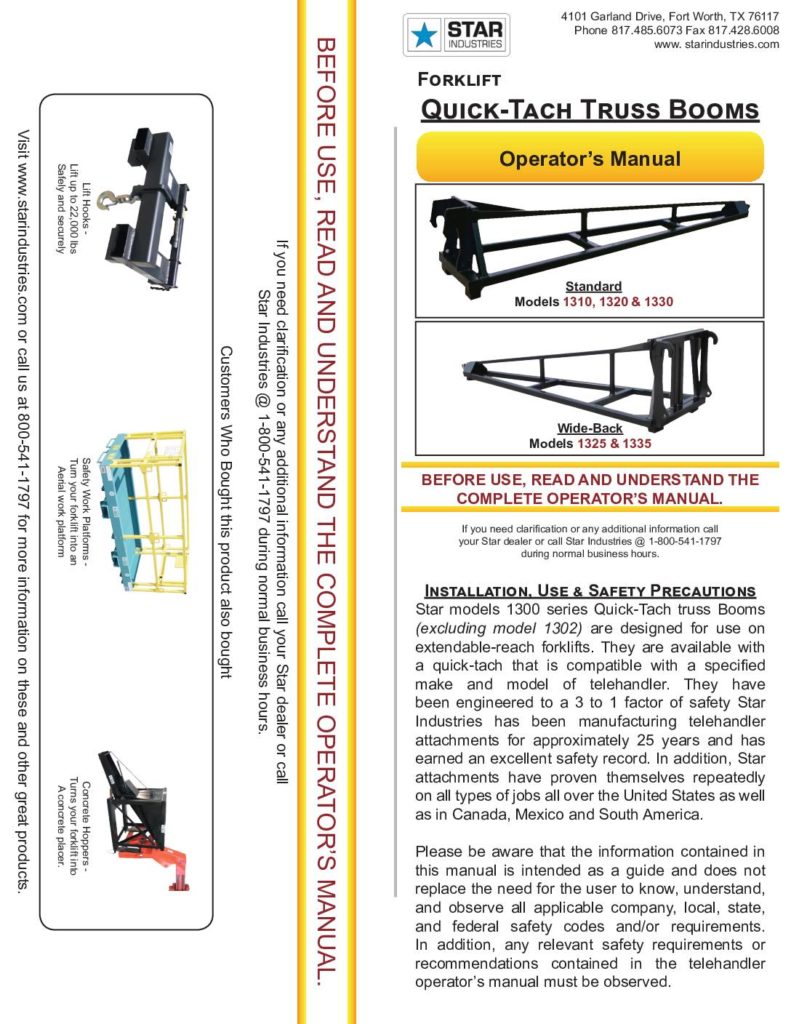 Truss Boom - Manual
