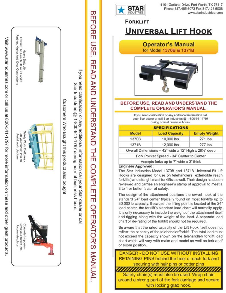 1370B/1371B - Operators Manual