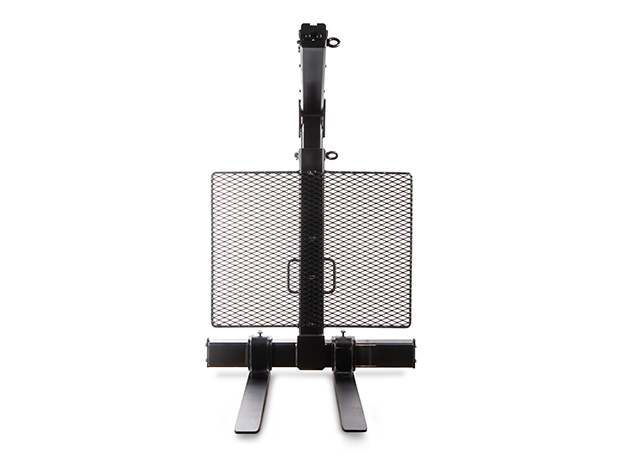 Built-in handles on vertical post