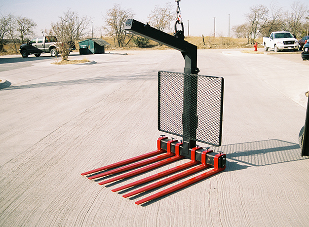 Crane Forks on the ground