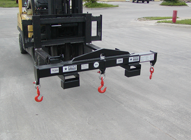 Crane Spreader bar and forklift