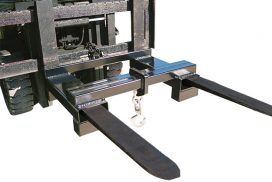 Easily slides on the forks and is pinned behind the heel