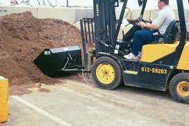 Load loose material with your forklift