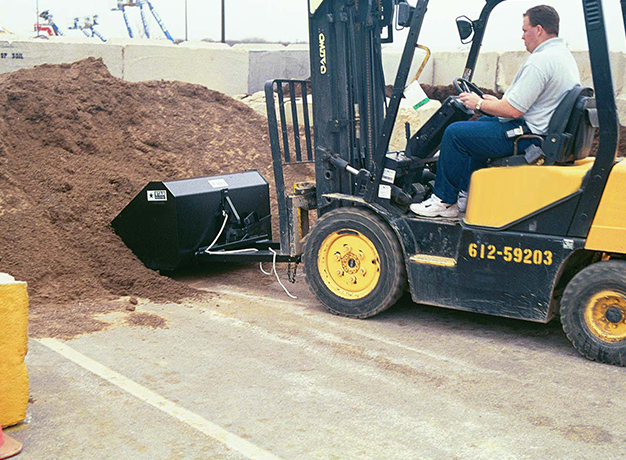 Load loose material with your forklift