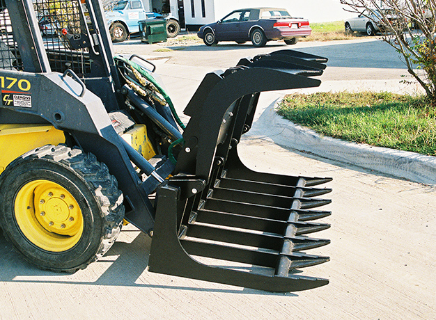 Root Grapple Bucket ready for use