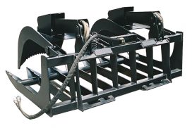 Built-in covers protect fittings and hyd cylinder