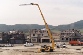 Truss Boom on work site