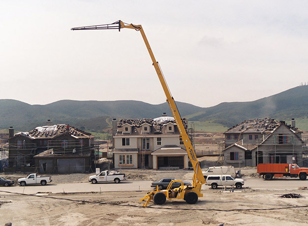 Truss Boom on work site